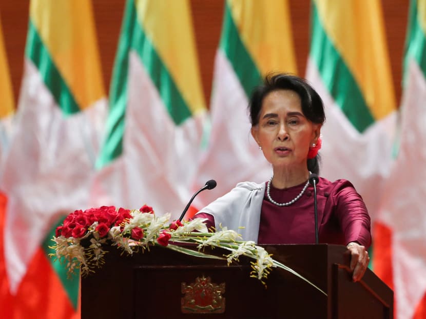 Ms Suu Kyi, 76, is being held in an undisclosed location, without visitors. She denies all charges. Ms Suu Kyi, 76, is being held in an undisclosed location, without visitors. She denies all charges.