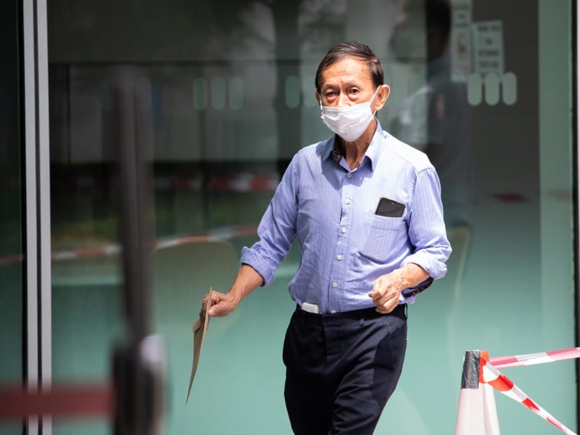 Yeo Choon Chua arrives at the State Courts on June 3, 2022.