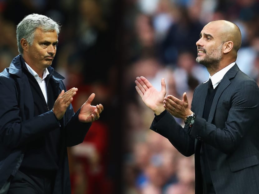 Jose Mourinho and Pep Guardiola. Photo: Getty Images