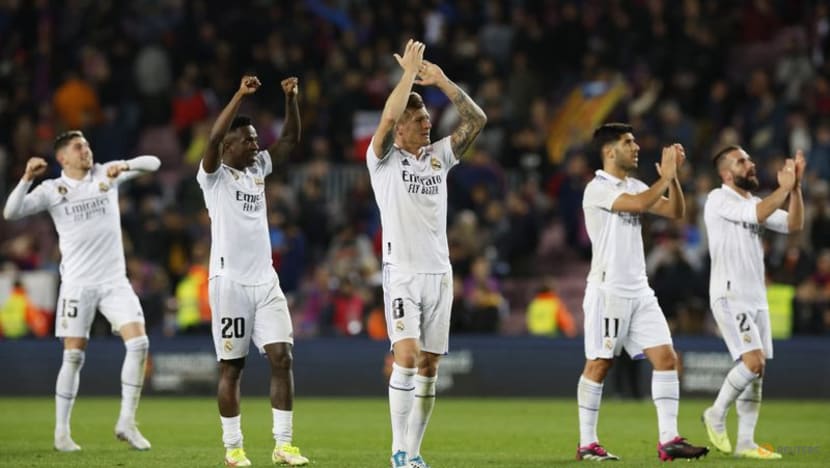 Barcelona stunned as Benzema hat-trick sends Real into Copa final Barcelona stunned as Benzema hat-trick sends Real into Copa final