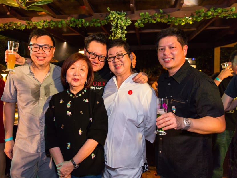 SFC advisory committee chairman Jennie Chua (second from left) and SFC director Joachim Ng (far right) are seen here at the 20th anniversary celebrations of SFC with the trio who kickstarted the idea of setting up a film commission - Mr James Toh (far left), Mr Eric Khoo and Ms Lucilla Teoh. SFC advisory committee chairman Jennie Chua (second from left) and SFC director Joachim Ng (far right) are seen here at the 20th anniversary celebrations of SFC with the trio who kickstarted the idea of setting up a film commission - Mr James Toh (far left), Mr Eric Khoo and Ms Lucilla Teoh.