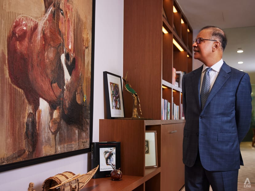 After surviving war, this self-made billionaire in Singapore collects art depicting themes of hardship, progress and perseverance