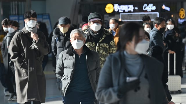 韩国新增病例 连续两天低于40万起