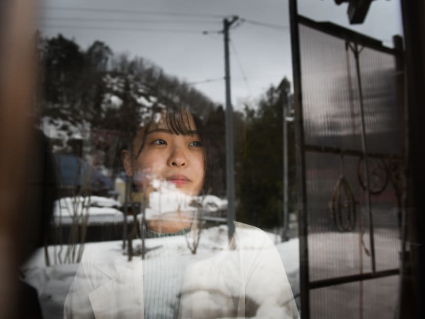 Ms Rina Tsugawa in the house where she grew up in Fukushima Prefecture in Japan on Saturday, March 6, 2021. Ms Rina Tsugawa in the house where she grew up in Fukushima Prefecture in Japan on Saturday, March 6, 2021.