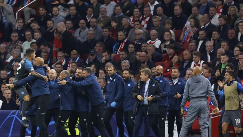 Memory of Maradona evoked as Napoli thrash Ajax Memory of Maradona evoked as Napoli thrash Ajax