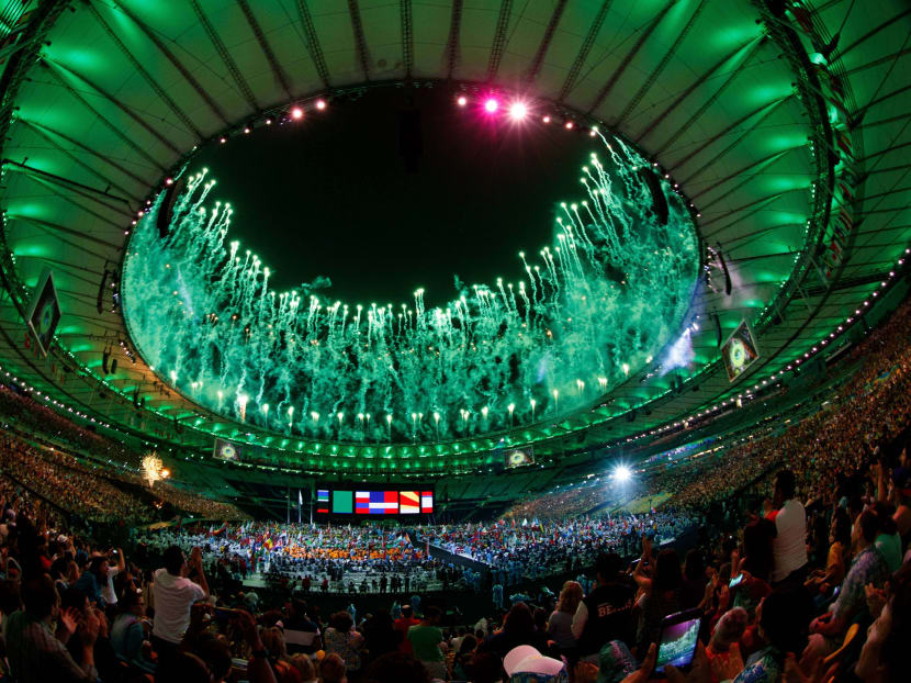 Fireworks over the arena during the Closing Ceremony of the Rio 2016 Paralympic Games at the Maracanã Stadium. Photo: OIS/IOC