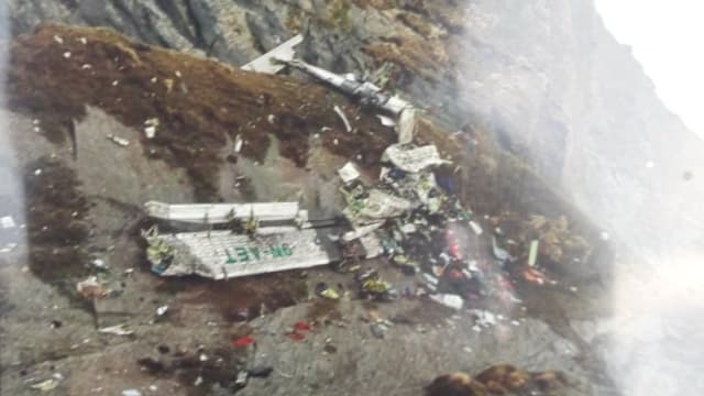 早前失联尼泊尔私人客机证实坠毁