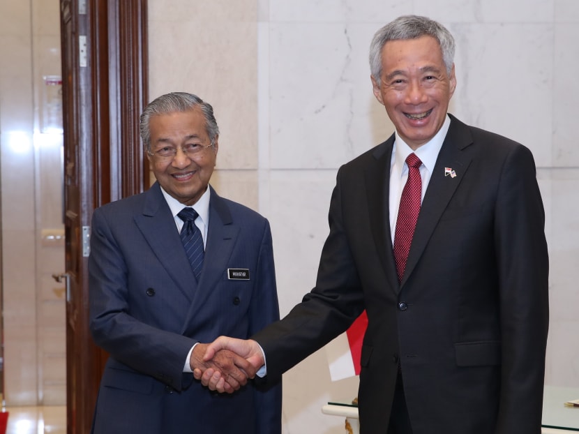 Photo of the day: Singapore Prime Minister Lee Hsien Loong and Malaysia Prime Minister Dr Mahathir Mohamad at the ninth Singapore-Malaysia Leaders’ Retreat on April 9, 2019.