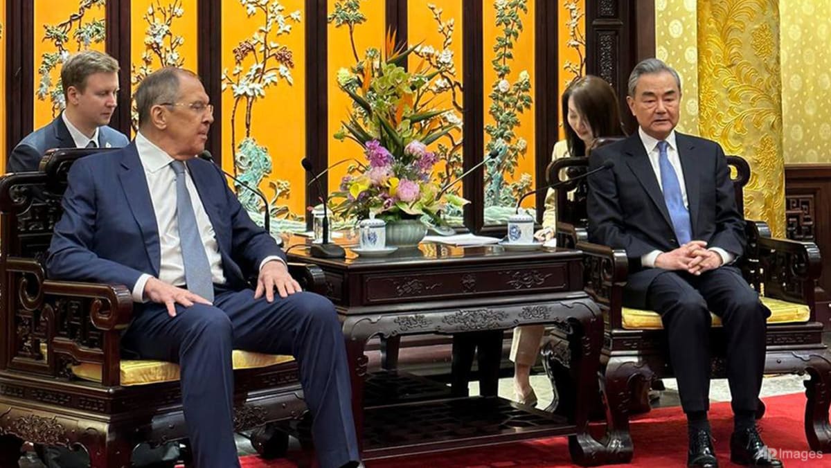 Beijing says to ‘strengthen strategic cooperation’ with Moscow as Lavrov visits