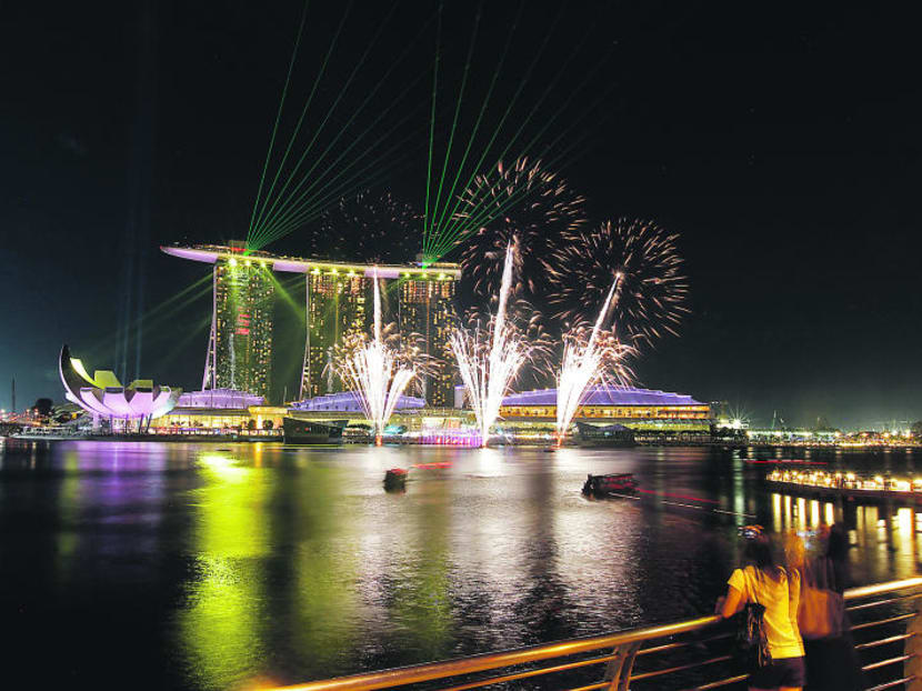 Trade and Industry Minister Chan Chun Sing said that Singapore's growing economy and ability to draw in investments give the Government the “latitude” and “greater leverage” to negotiate with Marina Bay Sands (pictured) and Resorts World Sentosa on their expansion here.