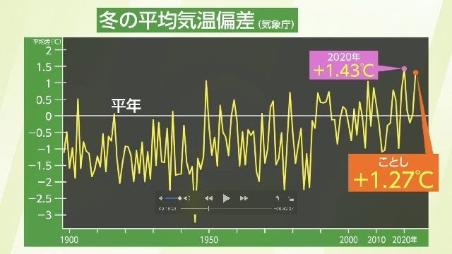日本冬季异常温暖 全国平均气温创第二高纪录
