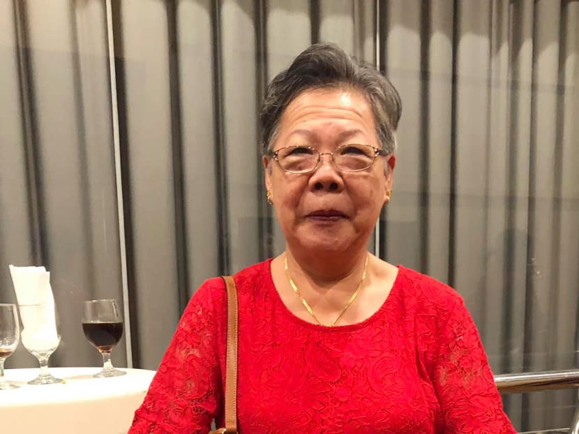 Ong Bee Eng (pictured) was cycling home when she collided with an e-scooter rider on Sept 21, 2019.