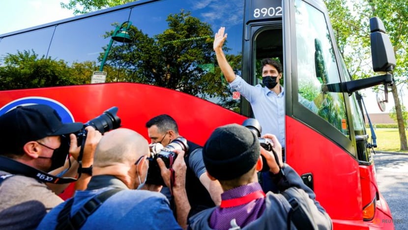 Canada's Trudeau, after gravel throwing, condemns rhetoric of right-wing leader Canada's Trudeau, after gravel throwing, condemns rhetoric of right-wing leader
