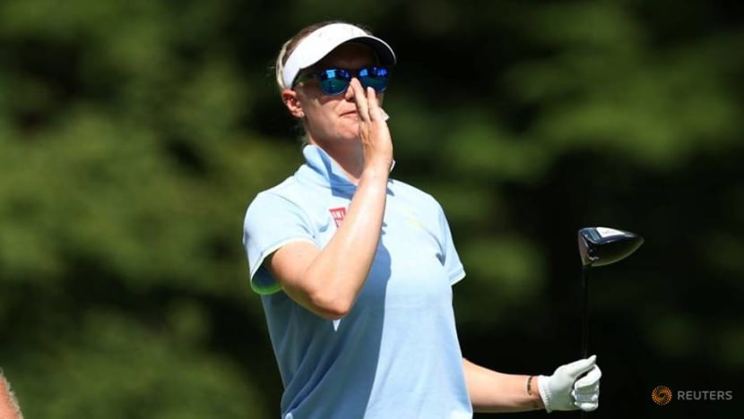 Olympics-Golf-Swede Sagstrom leads in Tokyo by one stroke, Korda in hunt Olympics-Golf-Swede Sagstrom leads in Tokyo by one stroke, Korda in hunt