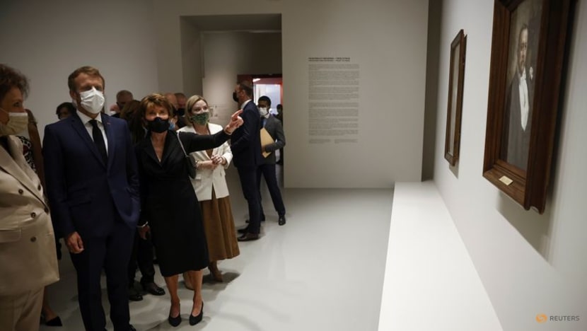 Macron inaugurates Morozov art collection exhibit in Paris Macron inaugurates Morozov art collection exhibit in Paris