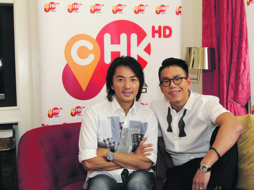Ekin Cheng and Jerry Lamb were in town for cHK channel’s first anniversary. 
Photo: SingTel mio TV