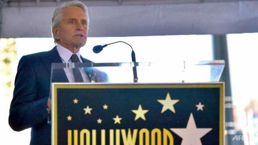 Actor Michael Douglas gets star on Hollywood Walk of Fame Actor Michael Douglas gets star on Hollywood Walk of Fame