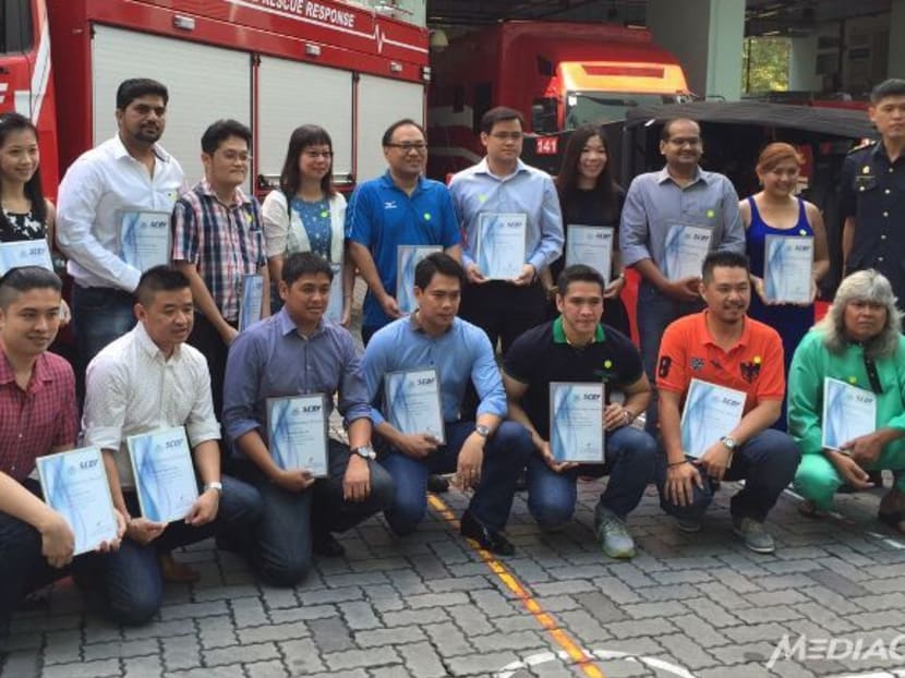 Gallery: 16 lauded for Boon Keng accident rescue