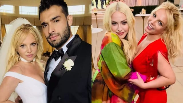 Britney Spears梅开三度完婚了！Madonna现身祝福好友