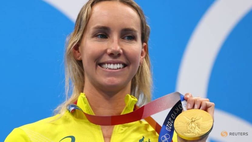 Olympics-Swimming-McKeon over the moon after winning first individual gold Olympics-Swimming-McKeon over the moon after winning first individual gold