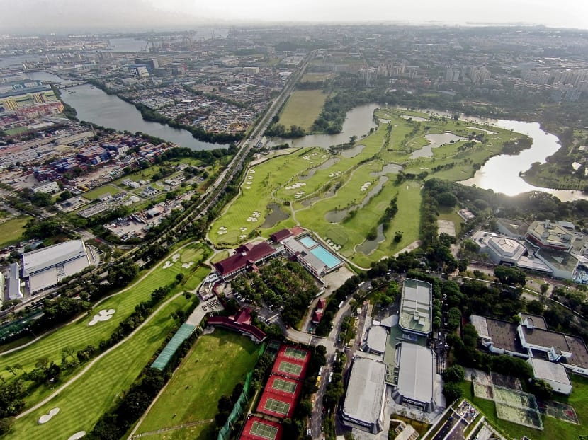 Jurong Country Club is seen in this photograph made using a drone camera.  TODAY file photo