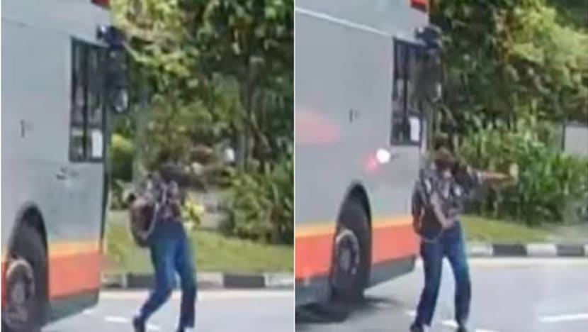 SMRT bus driver suspended after near miss with pedestrian in Choa Chu Kang