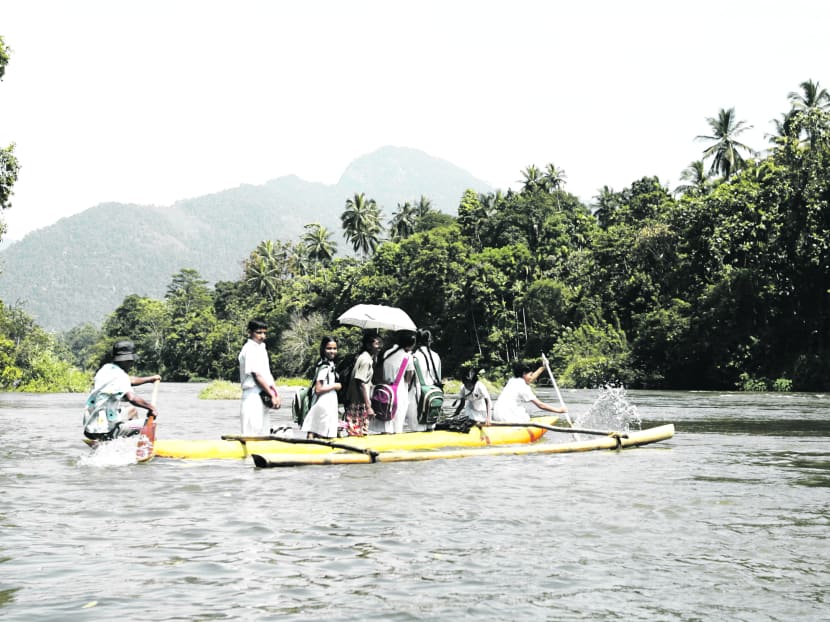 The end of river rafting down Sri Lanka’s Kelani river