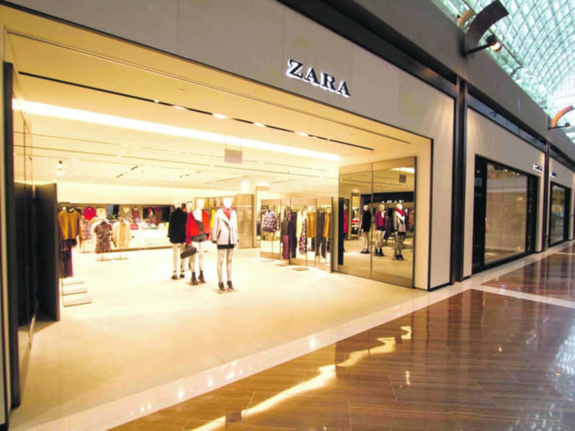 Zara’s eighth store in Singapore at Marina Bay Sands. TODAY FILE PHOTO