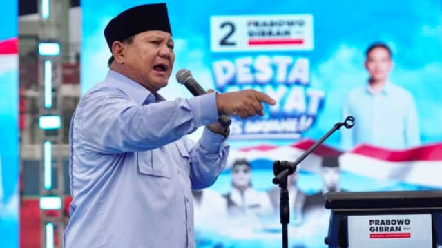 印尼总统选举民调：国防部长普拉博沃可能在首轮投票直接取胜