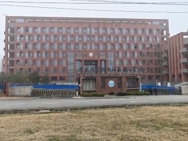  In this file photo taken on Feb 3, 2021, the Wuhan Institute of Virology in Wuhan in China's central Hubei province is pictured, as members of the World Health Organization (WHO) team investigating the origins of the Covid-19 coronavirus make a visit.