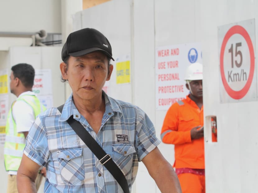 Lim Lye Seng, 60, was charged in court on Tuesday (Sept 19) for allegedly sticking toothpicks into the seats of public buses. Photo: Esther Leong/TODAY