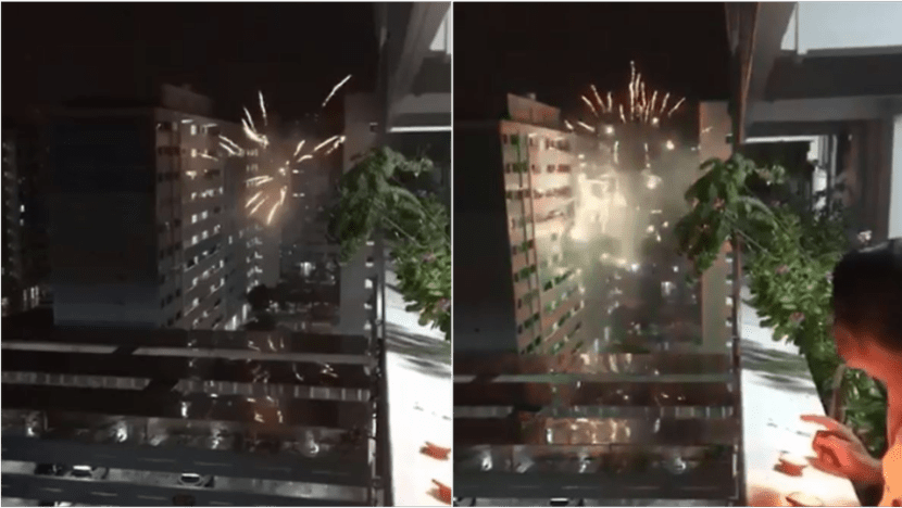 Police investigating 'discharge of fireworks' at Jurong West