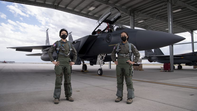 First all-female F-15SG fighter crew say they make a good team First all-female F-15SG fighter crew say they make a good team