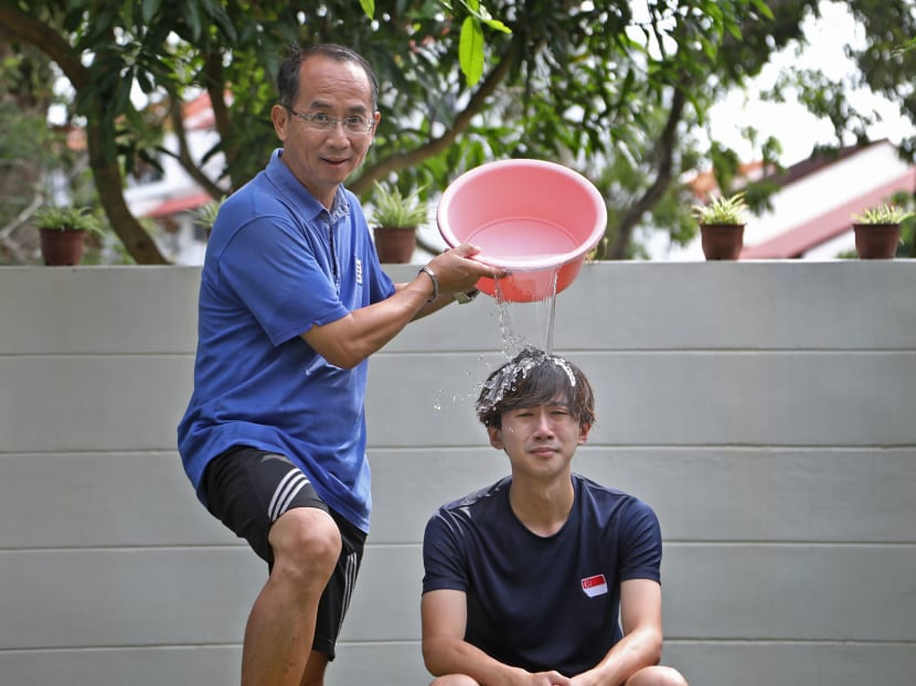 Ng Ming Wei and his father Cedric Ng started making prank videos together when they had to stay home due to Covid-19. Ng Ming Wei and his father Cedric Ng started making prank videos together when they had to stay home due to Covid-19.