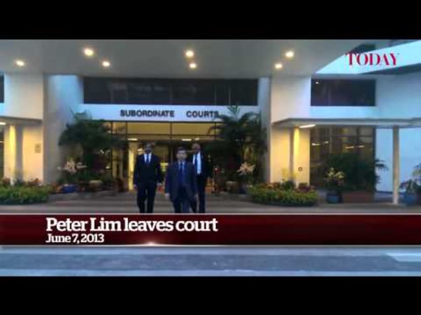 Video: Peter Lim leaves court, June 7 2013