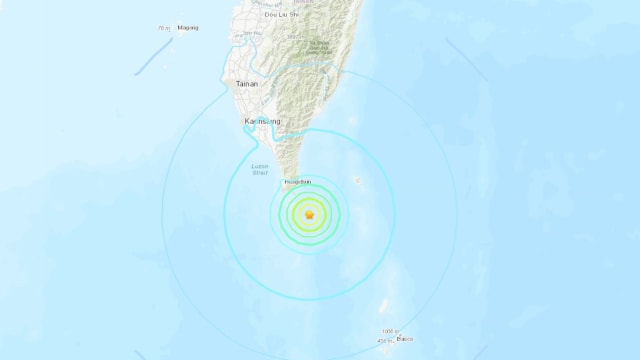 台湾恒春附近海域发生5.6级地震