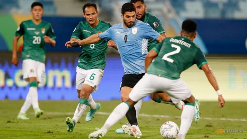 Football: Uruguay labour but beat Bolivia 2-0 to reach Copa quarters Football: Uruguay labour but beat Bolivia 2-0 to reach Copa quarters