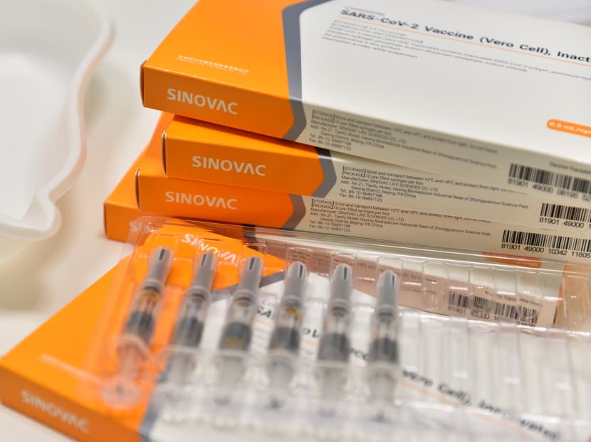 An analysis of data in Singapore showed that the effectiveness of two doses of the Sinovac Covid-19 vaccine was 60 per cent against severe disease.