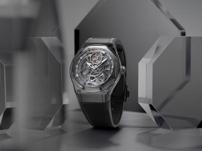 Girard-Perregaux’s latest Laureato Absolute throws a little shade to the sapphire crystal watch trend