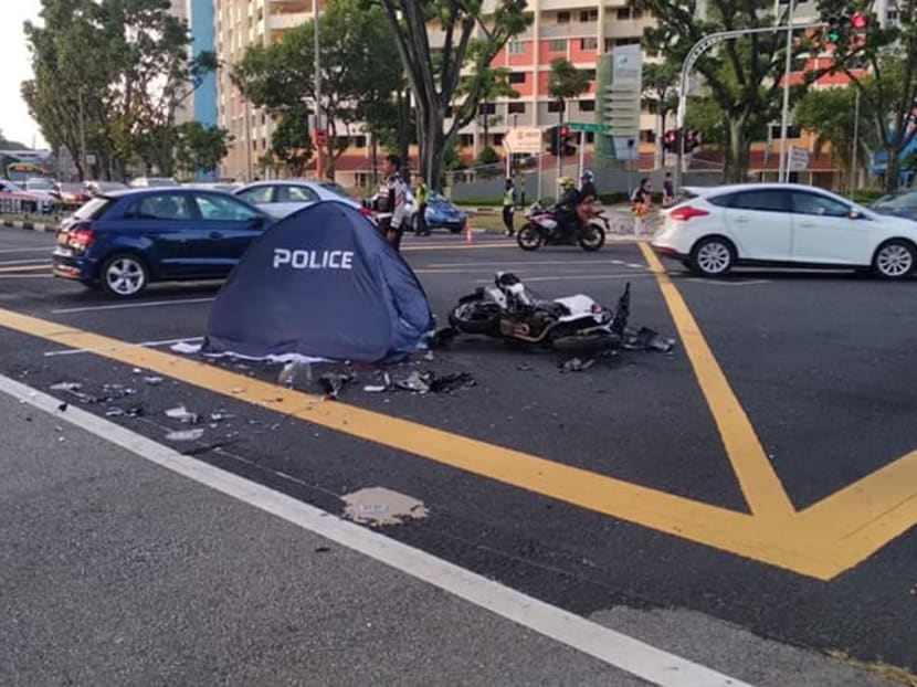 The accident occurred at the junction of West Coast Road and Clementi Avenue 2.