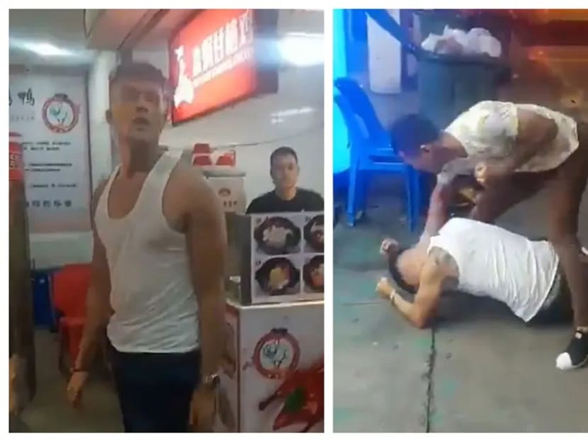 A man resembling Singaporean actor and singer Aliff Aziz was involved in a public fight that was caught on camera.