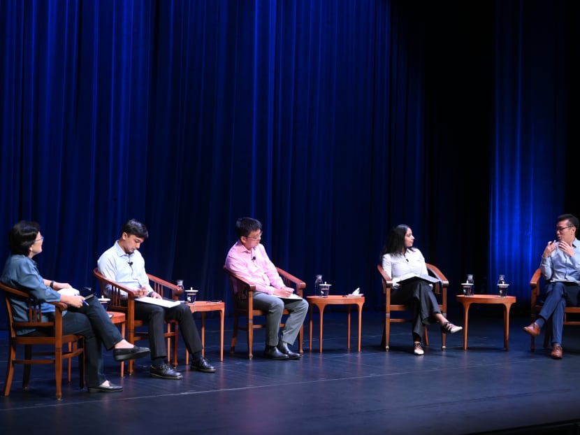 The panel members at a forum on race held on June 25, 2021, by the Institute of Policy Studies and the S Rajaratnam School of International Studies.