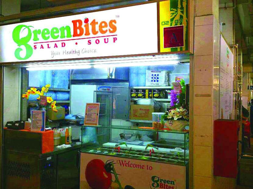 Green Bites outlet at Hong Lim Food Centre. Photo: Green Bites