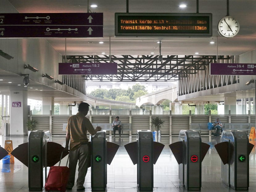 Apart from the 90-minute express service between Singapore and Kuala Lumpur, there will also be a domestic service that will make stops at six transit stations, including Putrajaya. Photo: Jason Quah/TODAY