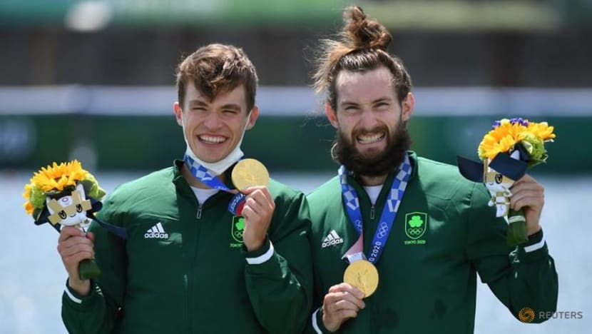 Olympics-Boxing-'Small but mighty': Irish flagbearer celebrates rowing gold