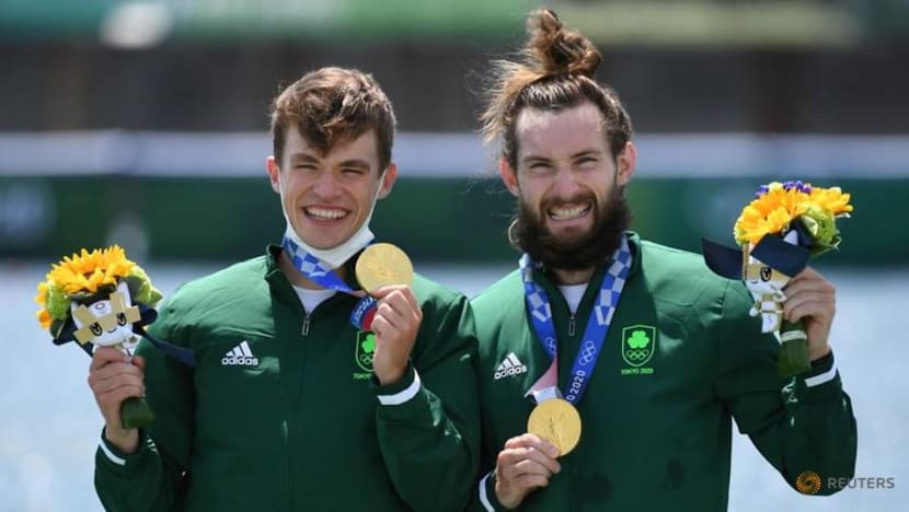 Olympics-Boxing-'Small but mighty': Irish flagbearer celebrates rowing gold Olympics-Boxing-'Small but mighty': Irish flagbearer celebrates rowing gold
