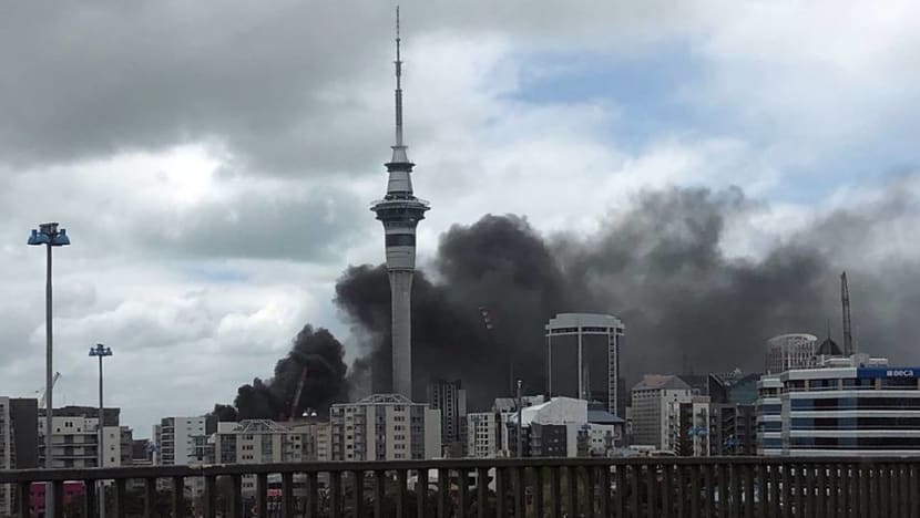 Fire erupts at Auckland's Sky City Convention Centre