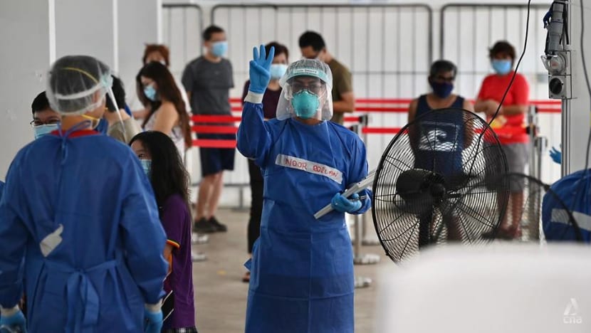 Mandatory COVID-19 tests start for residents at Yishun, Hougang HDB blocks Mandatory COVID-19 tests start for residents at Yishun, Hougang HDB blocks