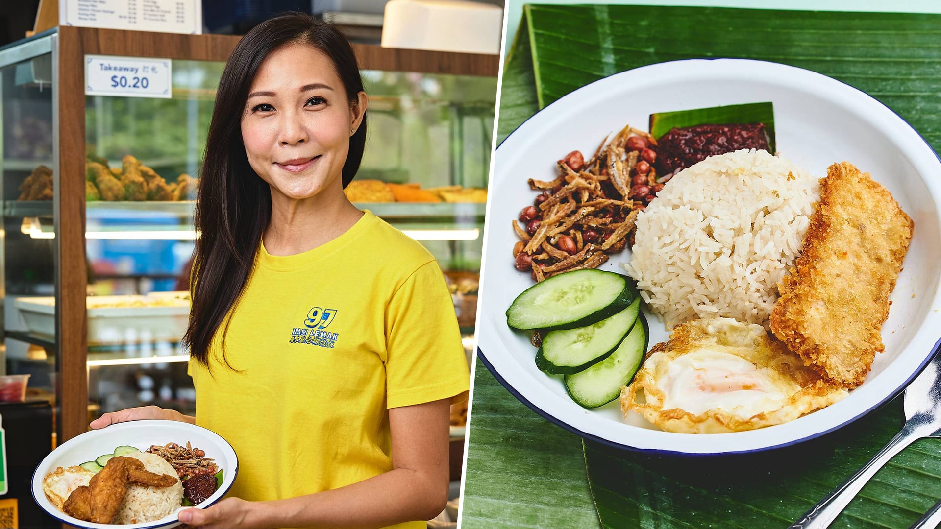 ‘Vivian Lai-Lookalike’ Nasi Lemak Hawker Opens 2nd Outlet That Still Serves $2.60 Set Meal