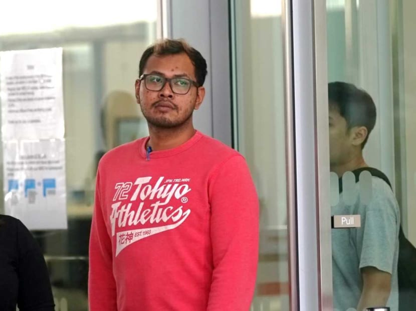 Muhamad Farid Mohd Fakhri, 29, pictured outside the State Courts on Feb 27, 2020. Muhamad Farid Mohd Fakhri, 29, pictured outside the State Courts on Feb 27, 2020.